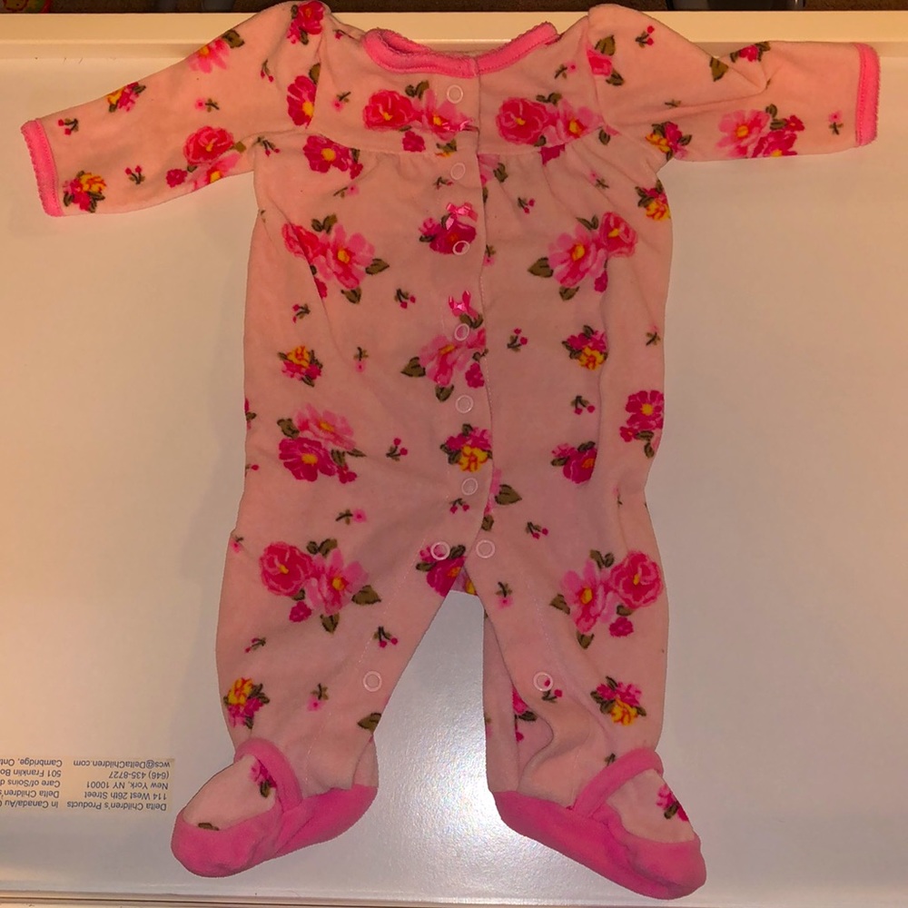 Button Onesies For Baby Girl Size 0-3M (Used)